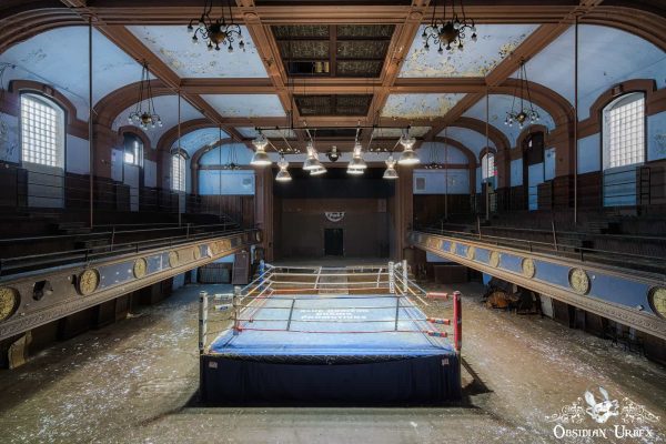 Blue Boxing Ring USA Main Hall