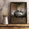 Small Format Fine Art Photography Print of Abandoned DS 21 Car Belgium Urbex Urban Exploration