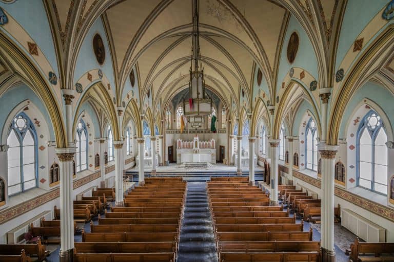 Blue Church and Parish School USA Featured Image