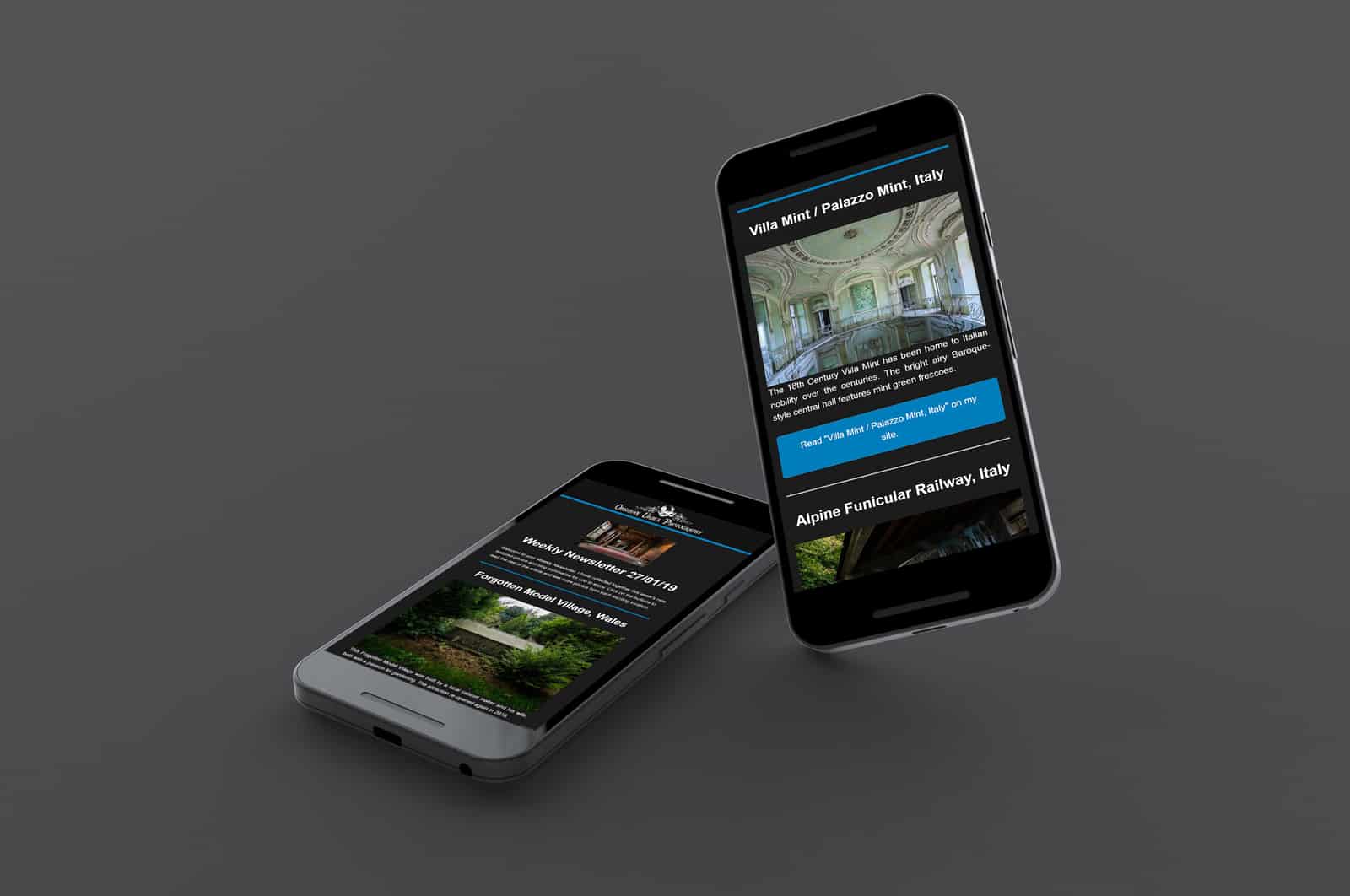 Urbex Newsletter from Obsidian Urbex Photography