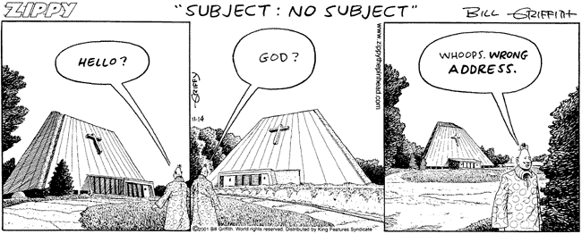 Sacred Heart Church Vernon Conneticuit CT USA Bill Griffiths Zippy the Pinhead Comic