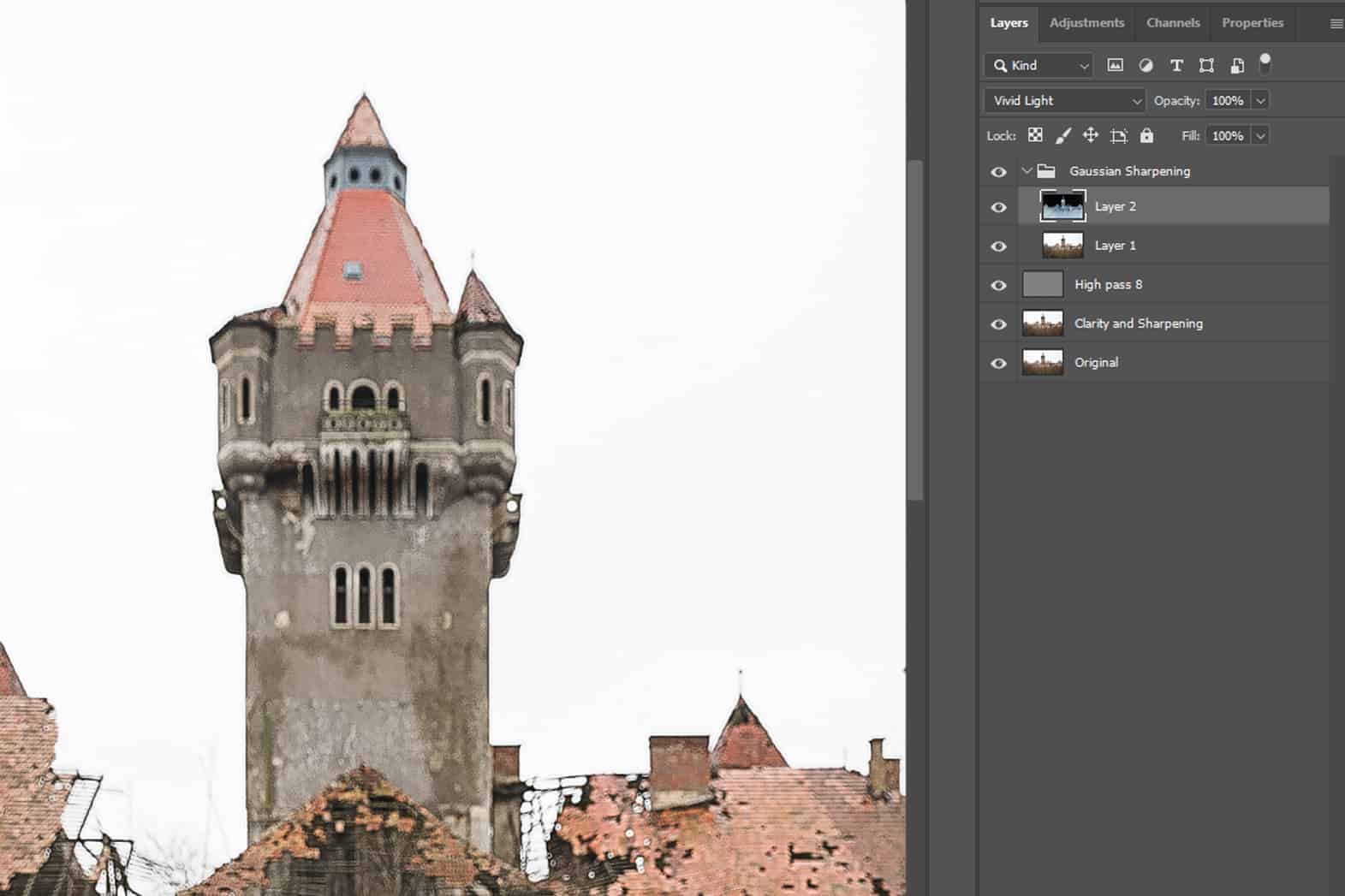 Fixing Out of focus Blurry Photographs Step 3 Gaussian Blur Filter Sharpen
