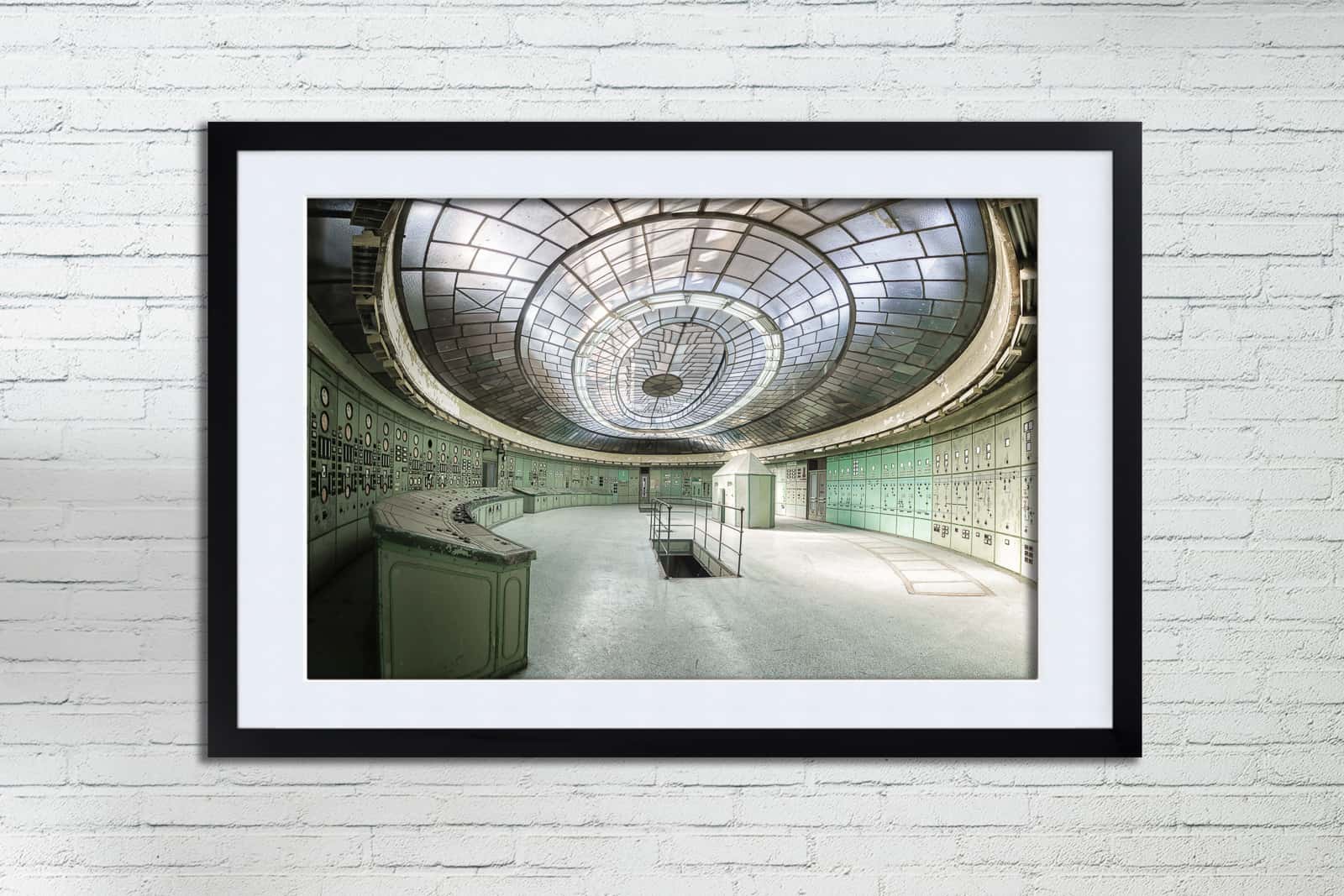 The All Seeing Eye An Abandoned Art Deco Powerstation Control Room Framed Fine Art Print By Obsidian Urbex Photography