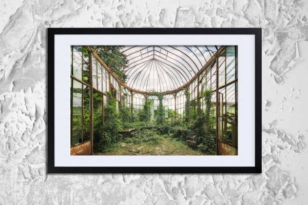 Verdant Overgrowth An Abandoned Greenhouse Framed Fine Art Print By Obsidian Urbex Photography