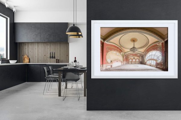 Cazinou Regal Abandoned Casino Framed Fine Art Print By Obsidian Urbex Photography In Kitchen