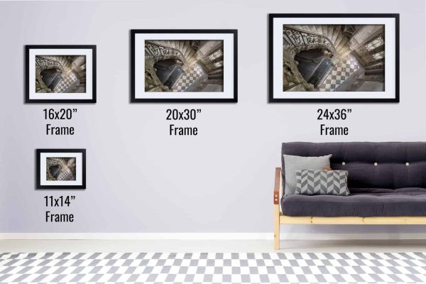 The Silent Piano Abandoned French Chateau Framed Fine Art Print By Obsidian Urbex Photography Black Frame Comparison