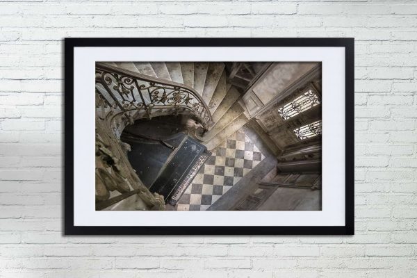 The Silent Piano Abandoned French Chateau Framed Fine Art Print By Obsidian Urbex Photography Frame Detail Photo
