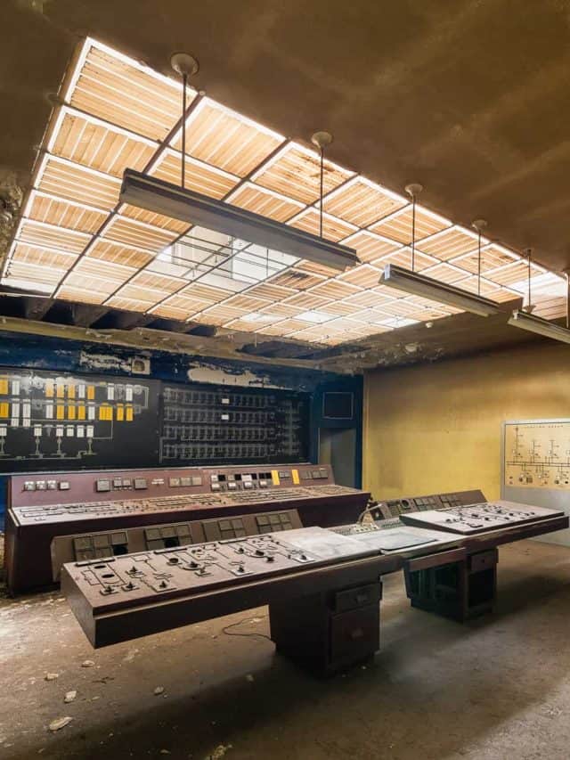 Abandoned Steel Factory With Three Control Rooms