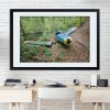 The Grounded Navion Framed Fine Art Print By Obsidian Urbex Photography On Office Wall