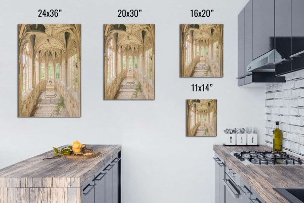 Angels and Violins Abandoned Church Framed Fine Art Print By Obsidian Urbex Photography Portrait Aluminium Metal Print Comparison