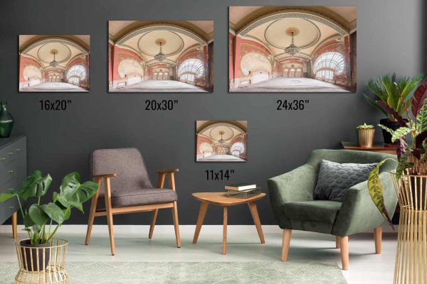 Cazinou Regal Abandoned Casino Framed Fine Art Print By Obsidian Urbex Photography Aluminium Metal Print Comparison