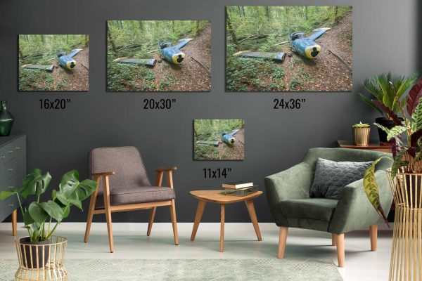 The Grounded Navion Framed Fine Art Print By Obsidian Urbex Photography Aluminium Metal Print Comparison