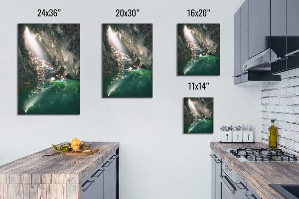 The Light In The Darkness An Cavern With Cars Framed Fine Art Print By Obsidian Urbex Photography Portrait Aluminium Metal Print Comparison