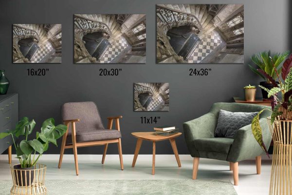 The Silent Piano Abandoned French Chateau Framed Fine Art Print By Obsidian Urbex Photography Aluminium Metal Print Comparison