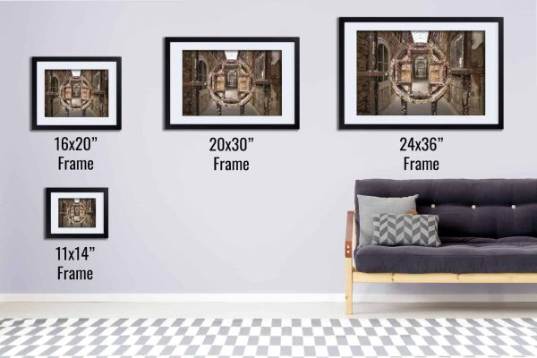 Primum Non Nocere Abandoned Prison Medical Wing Framed Fine Art Print By Obsidian Urbex Photography Black Frame Comparison
