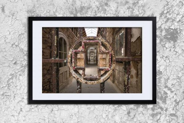 Primum Non Nocere Abandoned Prison Medical Wing Framed Fine Art Print By Obsidian Urbex Photography Frame Detail Photo