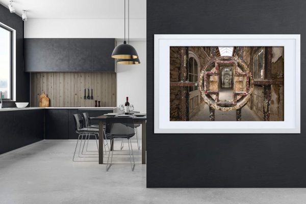 Primum Non Nocere Abandoned Prison Medical Wing Framed Fine Art Print By Obsidian Urbex Photography In Kitchen