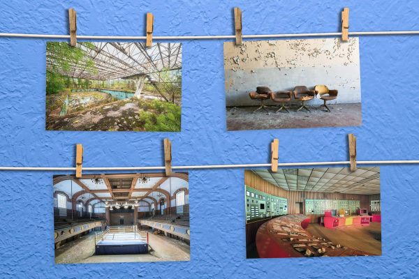 Abandoned Places Postcards By Obsidian Urbex Photography Hanging On Twine