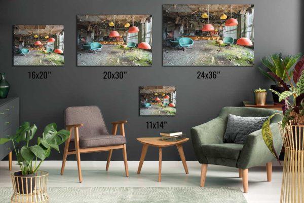 Failing Light Kuroshio Inn Framed Fine Art Print By Obsidian Urbex Photography Aluminium Metal Print Comparison