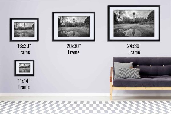 Fallen Gothic Queen Chateau Miranda Framed Fine Art Print By Obsidian Urbex Photography Black Frame Comparison