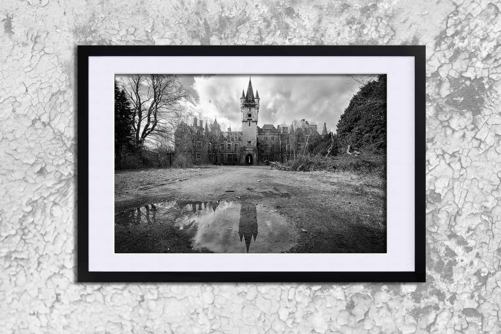 Fallen Gothic Queen Chateau Miranda Framed Fine Art Print By Obsidian Urbex Photography Frame Detail Photo