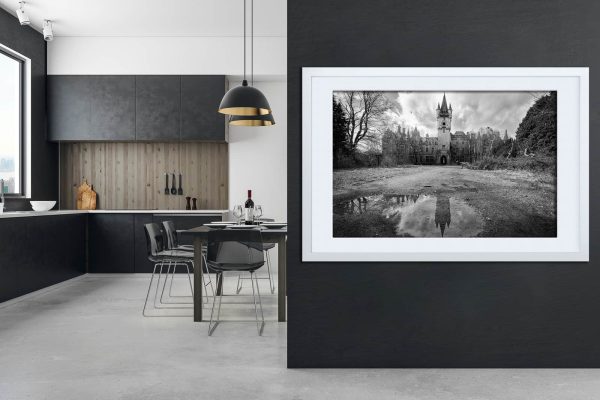 Fallen Gothic Queen Chateau Miranda Framed Fine Art Print By Obsidian Urbex Photography In Kitchen