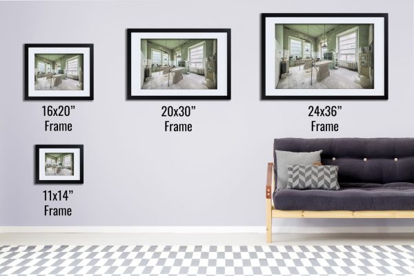 Patologia Verde Framed Fine Art Print By Obsidian Urbex Photography Black Frame Comparison