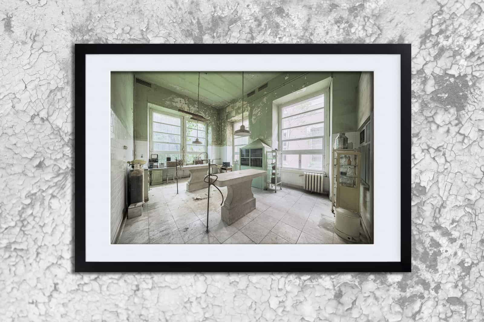 Patologia Verde Framed Fine Art Print By Obsidian Urbex Photography Frame Detail Photo