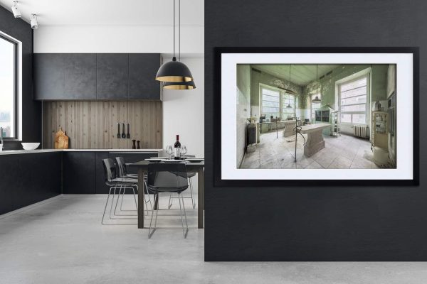 Patologia Verde Framed Fine Art Print By Obsidian Urbex Photography In Kitchen