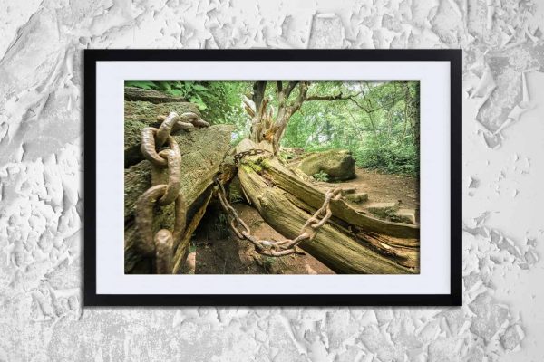Whispering Chains Framed Fine Art Print By Obsidian Urbex Photography Frame Detail Photo