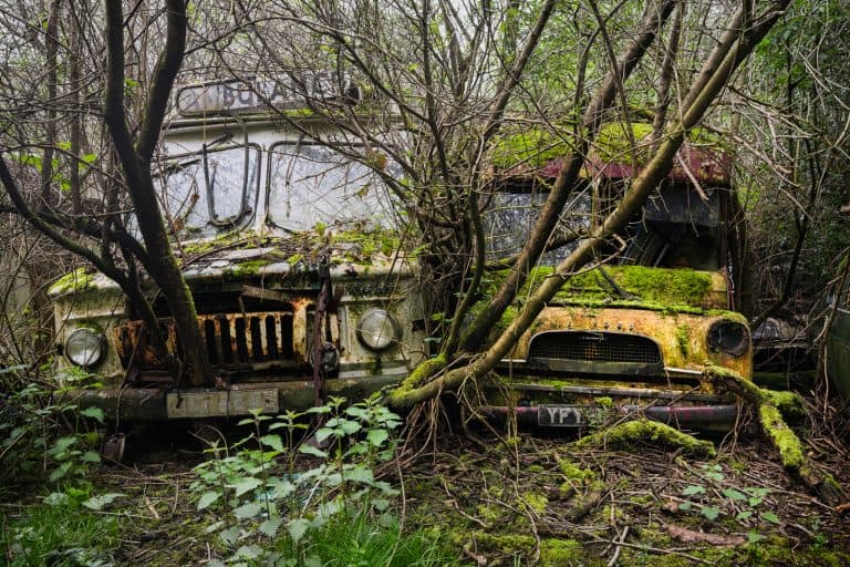 British Classic Car Graveyard England Featured Image