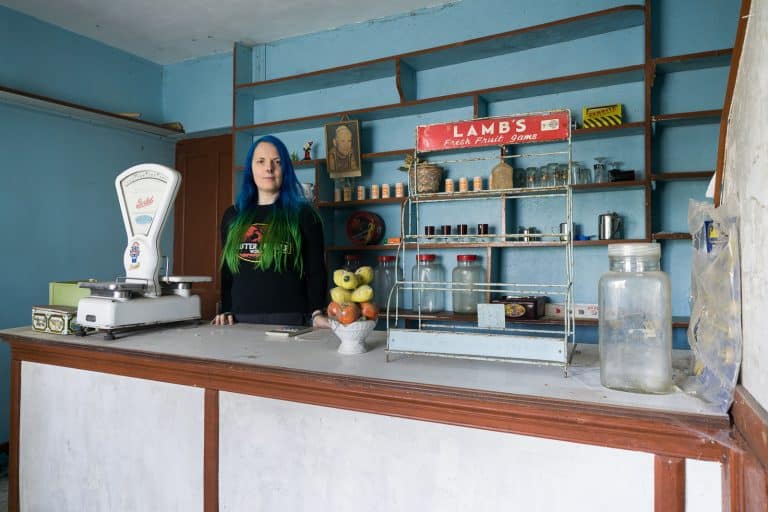 Ireland 2024 The Autumn Tour Janine Pendleton In Abandoned Shop