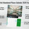 Beautiful Abandoned Places Calendar 2026 Super Early Bird Pre Order Preview 02