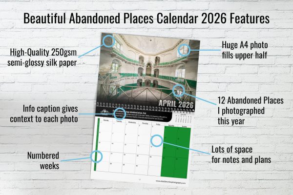 Beautiful Abandoned Places Calendar 2026 Super Early Bird Pre Order Preview 02